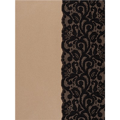 Кружевная эластичная ткань, 175 мм, 23±1 м, чёрная