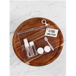 Набор для хранения, в чехле, 5 предметов, белый, прозрачный