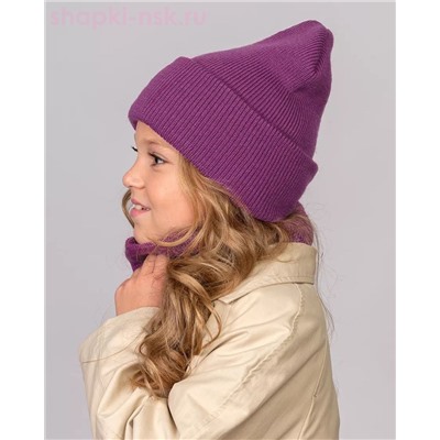 PQ 18 PD 18 Комплект для девочки (колпак+снуд) (52-54)