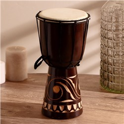 УЦЕНКА Сувенирный музыкальный инструмент барабан джембе «Светлый» 30×17×17 см МИКС