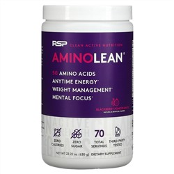 RSP Nutrition, AminoLean, Amino Acids + Anytime Energy, Blackberry Pomegranate,  22.22 oz (630 g)
