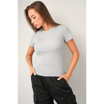 Женская футболка в рубчик Happyfox