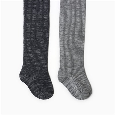 Колготки детские Крошка Я BASIC LINE, набор 2 пары, рост 62-68 см, серый