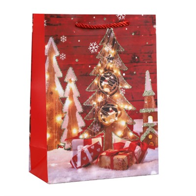 Пакет подарочный 18х24х8,5 / 5655-S /уп 12/720/Новый год