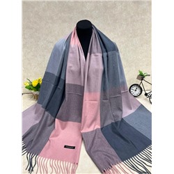 Палантин в клетку из кашемира, мультицвет