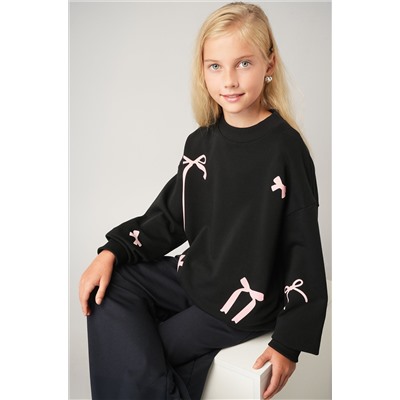 Свитшот оверсайз для девочки из футера трехнитки Happyfox