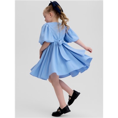 Платье нарядное для девочки MINAKU: Party Dress, голубое, рост 104-110 см