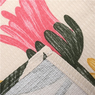 Набор кухонных полотенец «Доляна. Лови приятные моменты», 35×60 см-4 шт., 100% хлопок