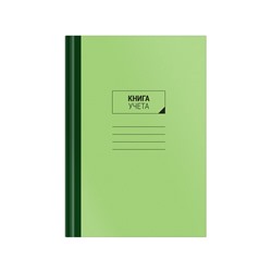 Книга учета OfficeSpace, А4, 96 листов, клетка, 200×290 мм, блок газетный, зеленая
