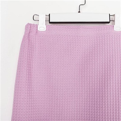 Полотенце банное Этель «Парео» с карманом 80×140 см цв.нежная лаванда, 100% хл, вафля 240 г/м²