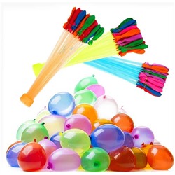 Игровой набор водные шарики - бомбочки Balloon Wars, 111 штук, с адаптером, водяные шары, бомбочки