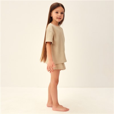 Пижама детская SL HOME, размер 38 (146-152 см), бежевая