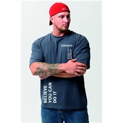 8570 футболка оверсайз мужская (Графит_смелый)