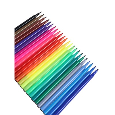 Фломастеры 24 цвета, вентилируемый колпачок, блистер