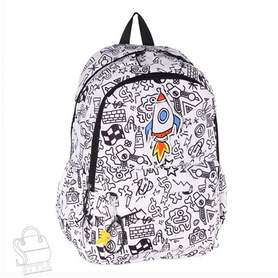 Рюкзак текстильный 5685PW black Sikaile