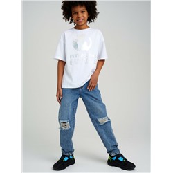 Брюки текстильные джинсовые для мальчиков