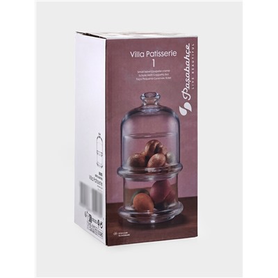 Ёмкости сервировочные Patisserie, 210 мл, с крышкой, набор 2 шт., стекло, прозрачные