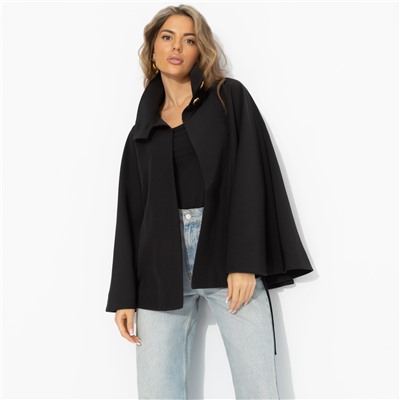 Жакет‑кейп на подкладе, Дикое притяжение (с поясом)