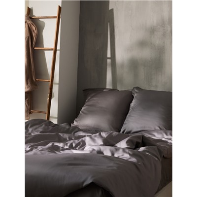 Простыня евро SL Home Tencel, 235×260 см, серая, тенсель