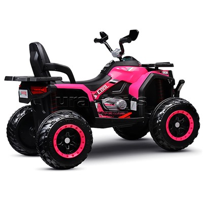 Электромобиль детский "Квадроцикл" (цвет черно-розовый)