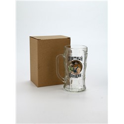 Кружка пивная стеклянная «Знатный банщик», 500 мл