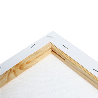 Холст на подрамнике, хлопок 100%, 1.6×60×60 см, акриловый грунт, мелкозернистый, 280 г/м²