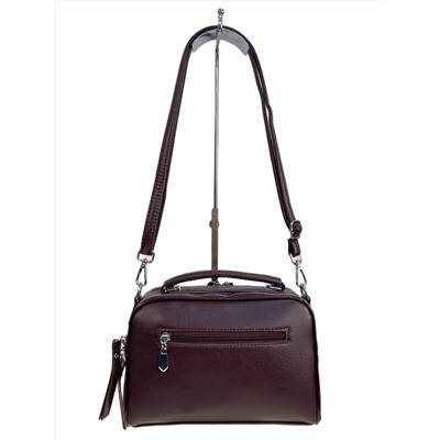 Женская сумка из искусственной кожи и замши, цвет бордовый