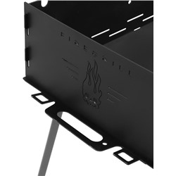 Мангал с ножками FIREGRILL, 114.7×37.5×72.3 см, 2 мм, длина жаровни 105 см