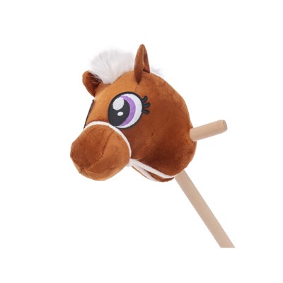 Мягкая игрушка «Конь-скакун», на палке, МИКС, коричневая