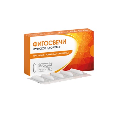 Фитосвечи от простатита и аденомы для потенции мужское здоровье 10 шт.