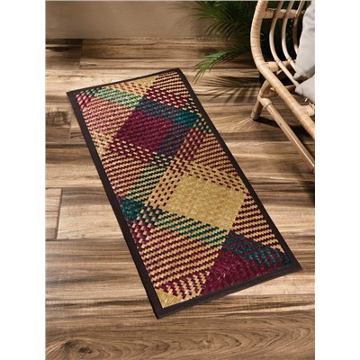 Коврик плетёный из листьев пандануса, 100×45×0.7 см