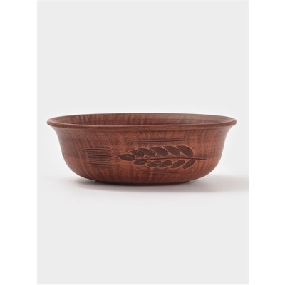 Тарелка глубокая «Колос‎‎», 550 мл, 16×5 см, красная глина