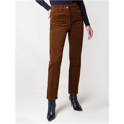 Брюки из эластичного микро-вельвета