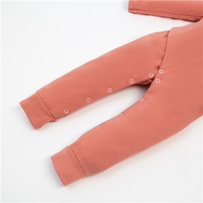 Комбинезон детский «Крошка Я» BASIC LINE, рост 86-92 см, розовый