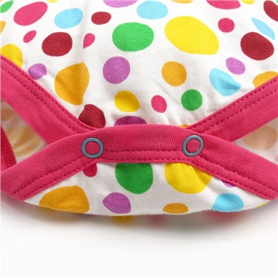 Боди для девочки, цвет белый/шарики, рост 74