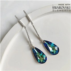 Серьги с кристаллами Swarovski