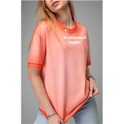 Женская футболка оверсайз с эффектом градиент Happyfox