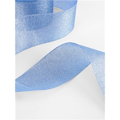 Лента парчовая, 50 мм, 23±1 м, синяя №037