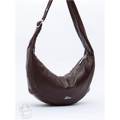 Сумка женская кожаная 9177SP coffee Velina Fabbaino-Safenta в Новосибирске