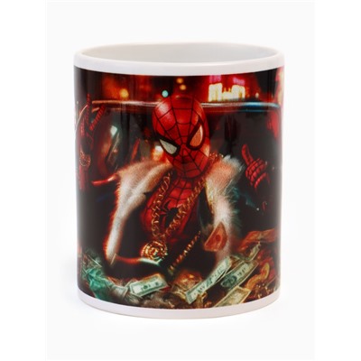 Кружка керамическая в коробке «Человек паук деньги», 320 мл