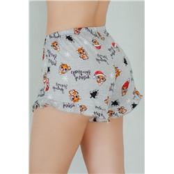 Шорты женские домашние с рюшей Ж-2 (Серый)
