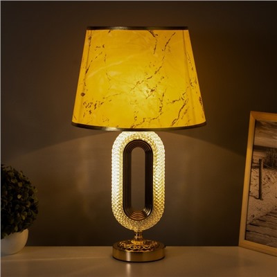 Лампа настольная «Рета» 1×40 Вт Е27+подсветка, золото 29×29×51 см