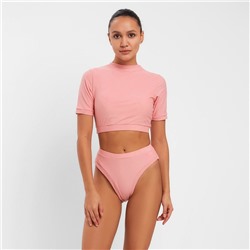 Купальник раздельный с топом женский MINAKU, размер 48, розовый