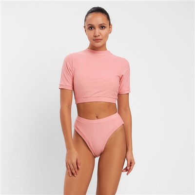 Купальник раздельный с топом женский MINAKU, размер 48, розовый