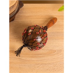 Сувенирный музыкальный инструмент «Маракас», 10×10×23 см, махагон, кокос