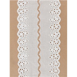 Кружево шитьё, 75 мм, 13.7±1 м, белое