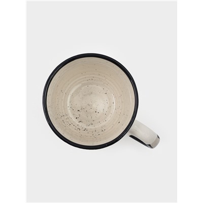 Чайная пара Доляна Nature, 2 предмета: чашка 260 мл, блюдце d=15 см, керамика, бежевая