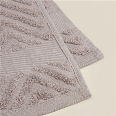 Полотенце махровое SL HOME: Geometry «Саббиа», 67×140 см, коричневое