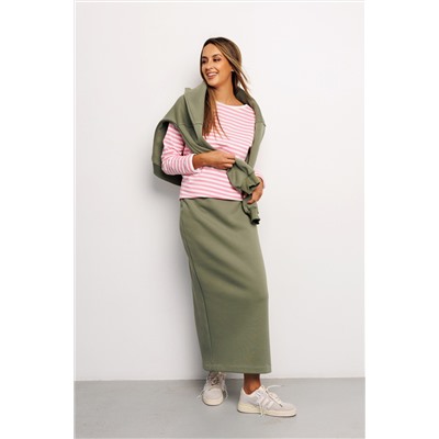 Юбка длинная макси с разрезом 388KHK