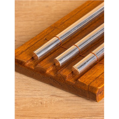 Сувенирный музыкальный инструмент «Ксилофон», 18×9×3 см, махагон, алюминий